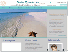 Tablet Screenshot of floridahypnotherapycenter.com